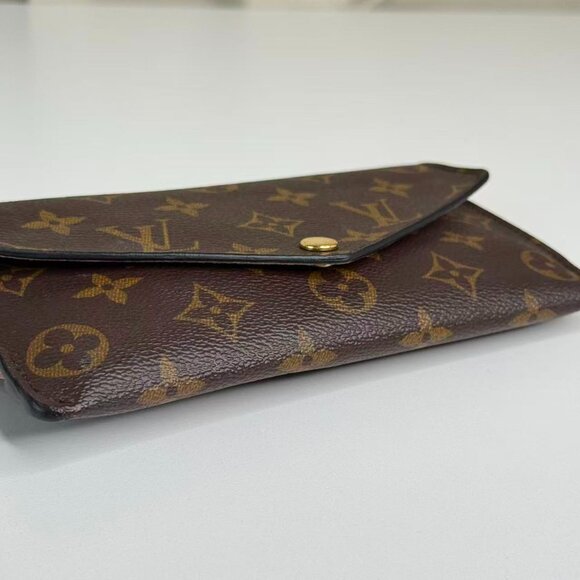 Louis Vuitton Monogram Canvas Wallet with Blue & Orange Accessories - Picture 6 of 11